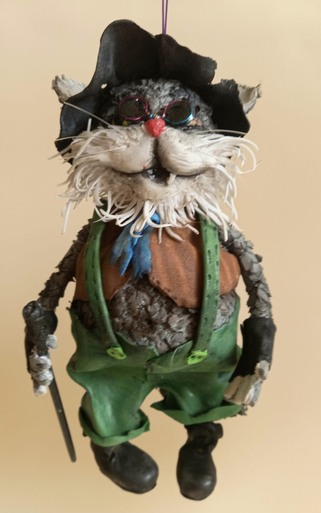 Серия ёлочных игрушек «По мотивам советских мультфильмов». Лиса Алиса и кот Базилио.