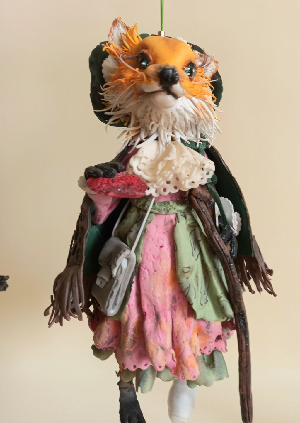 Серия ёлочных игрушек «По мотивам советских мультфильмов». Лиса Алиса и кот Базилио.