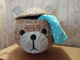 Плетеная корзина «Мишка»