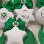 Набор ёлочных игрушек ручной работы