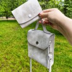 Комплект из натуральной кожи