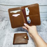 Комплект из натуральной кожи