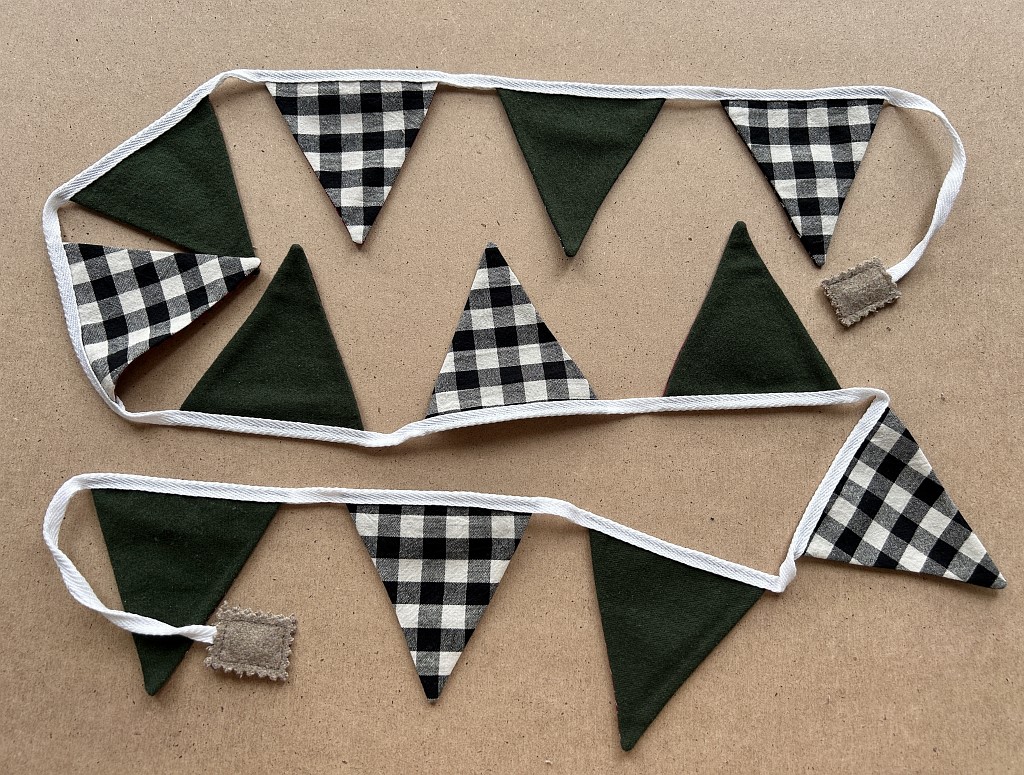 Гирлянда тканевая двухсторонняя