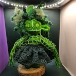 Кукла зелёная