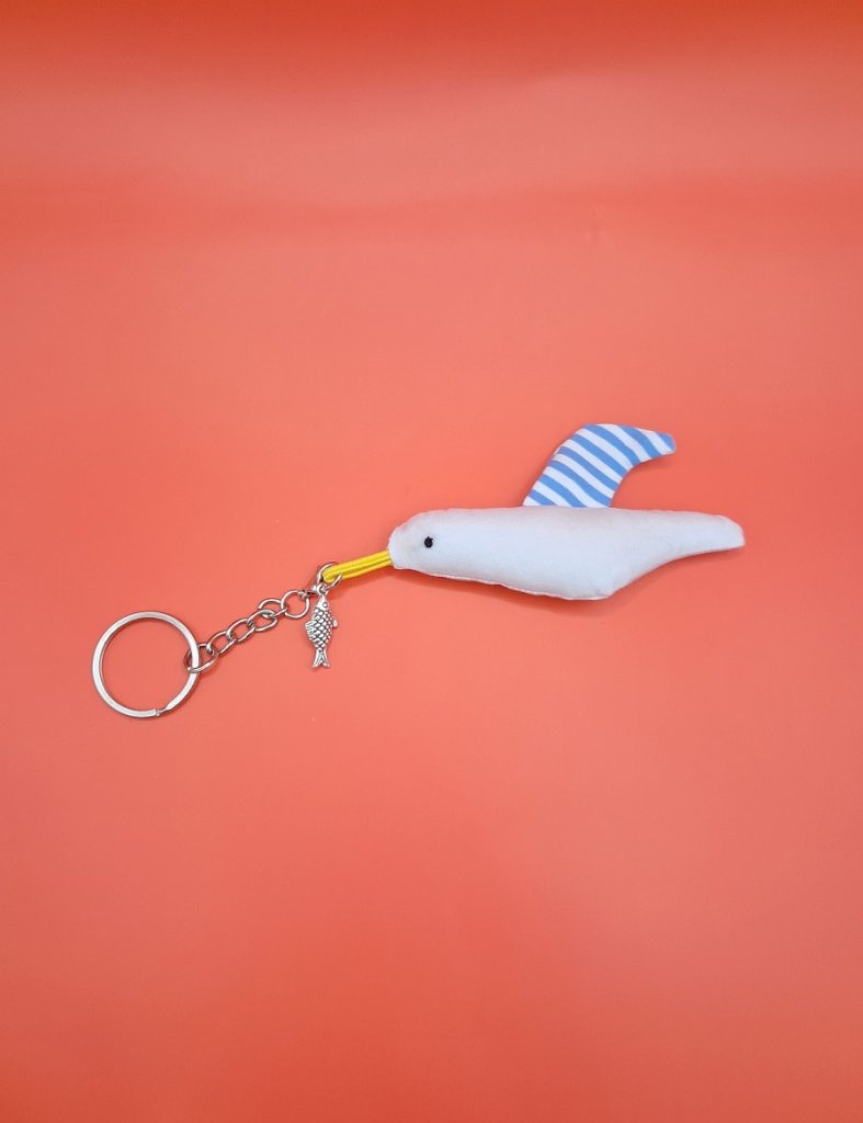 БРЕЛОК ЧАЙКА РУЧНАЯ РАБОТА