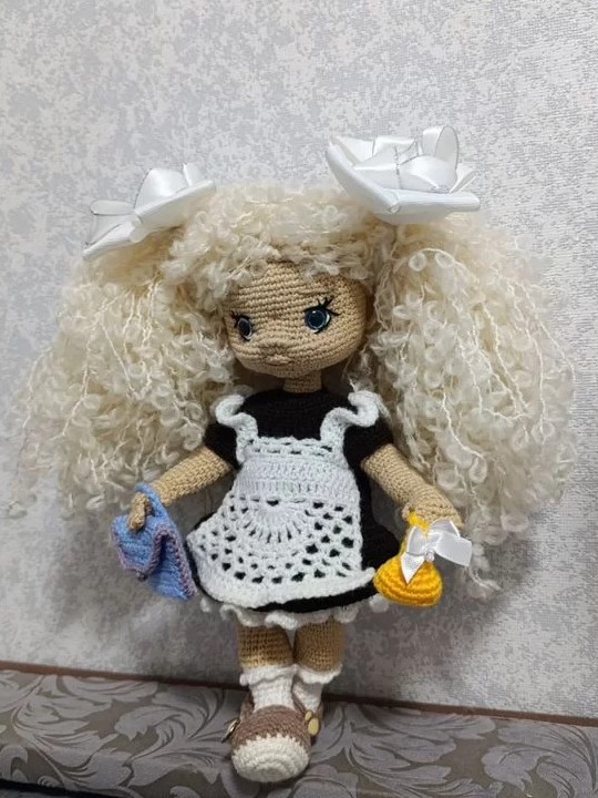 Школьница Кукла ручной работы