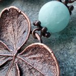 Серьги гальваника цветы гортензии