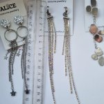 Подвески стразы длинные