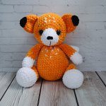 Вязаная игрушка лисичка ручной работы