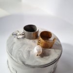 Кольцо с подвеской