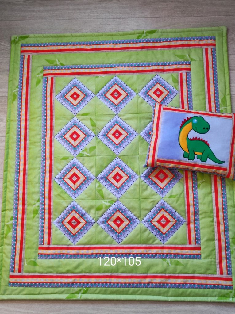 детское одеяло динозаврик