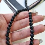 Колье лава и шунгит