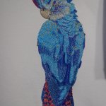 Футболка с вышивкой Какаду