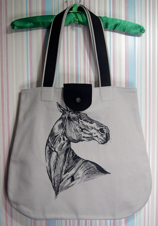 Сумка-шоппер с вышивкой