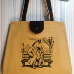 Сумка-шоппер с вышивкой Конь в пальто