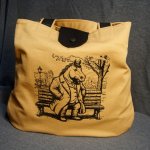 Сумка-шоппер с вышивкой Конь в пальто