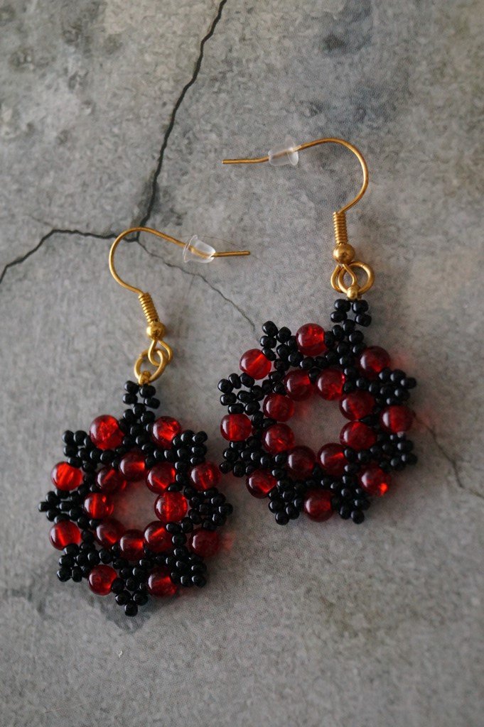 Женские серьги Октагон