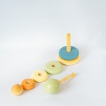 Пирамидка деревянная «Цветная»