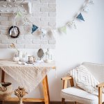 Текстильная гирлянда-флажки