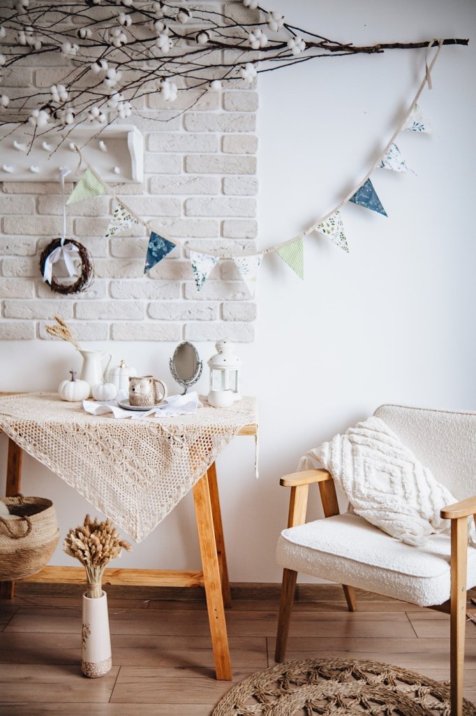 Текстильная гирлянда-флажки