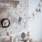 Текстильная гирлянда-флажки