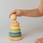 Пирамидка деревянная «Цветная»