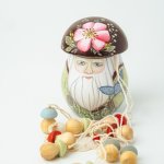 Гриб-шкатулка с гирляндой