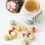 Гриб-шкатулка с гирляндой