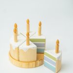 Торт. Деревянный тортик. Игровая еда.