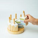 Торт. Деревянный тортик. Игровая еда.