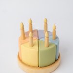 Торт. Деревянный тортик. Игровая еда.