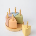 Торт. Деревянный тортик. Игровая еда.