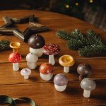 Набор ёлочных игрушек «Грибы»