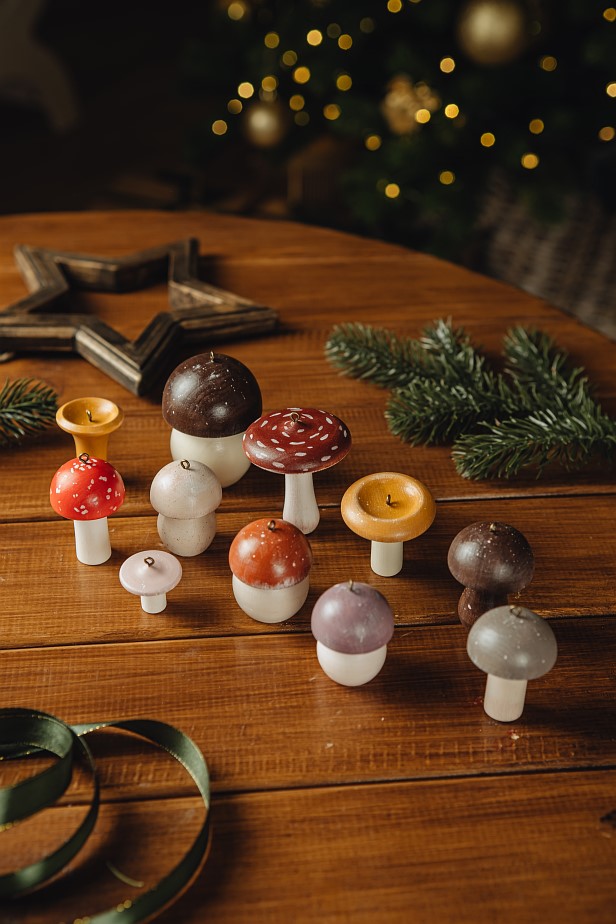 Набор ёлочных игрушек «Грибы»