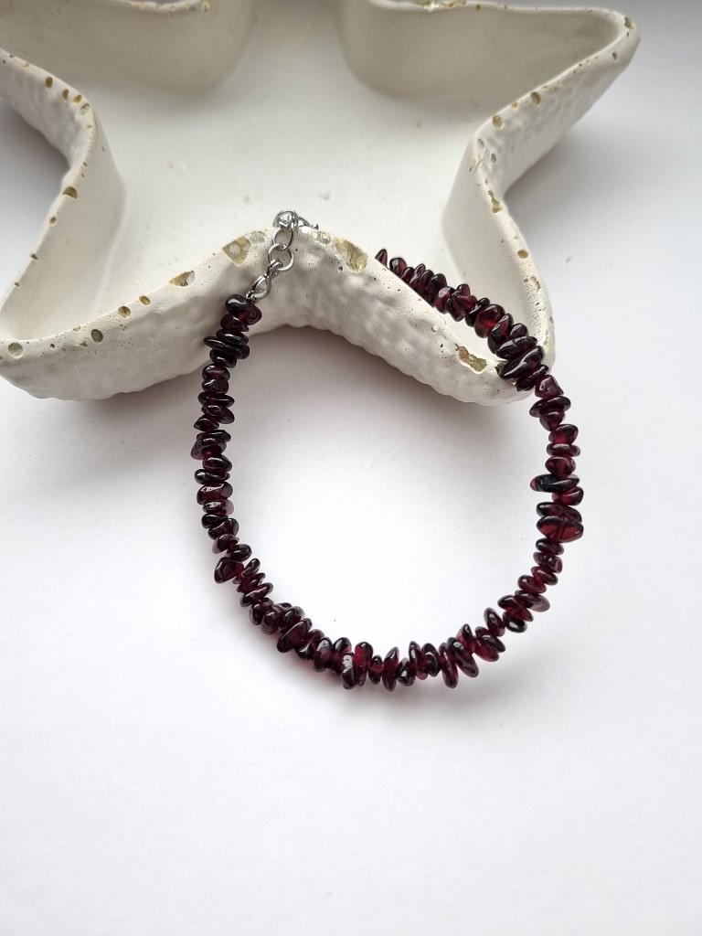 Браслет гранат крошка