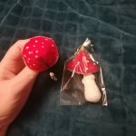 Брелок(обвес) гриб мухомор