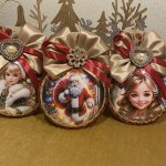 набор Медальонов с ретро-девочками