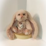 Плюшевая зайка Лилу в стиле Тедди