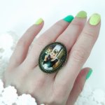 Винтажное безразмерное кольцо «Завтрак у Тиффани»