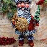 Ватная игрушка «Дед Мороз» в красном