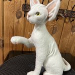 Сфинкс. Игрушка из шерсти