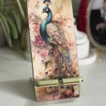 Подставка для телефона Павлин