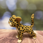 Леопардик. Игрушка из шерсти