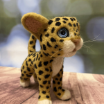 Леопардик. Игрушка из шерсти
