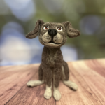 Пес. Игрушка из шерсти