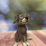 Пес. Игрушка из шерсти