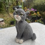 Котик. Игрушка из шерсти