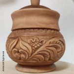 Солонка. Резной горчошек на кухню