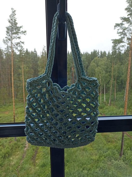 Авоська (шопер) из трикотажной пряжи