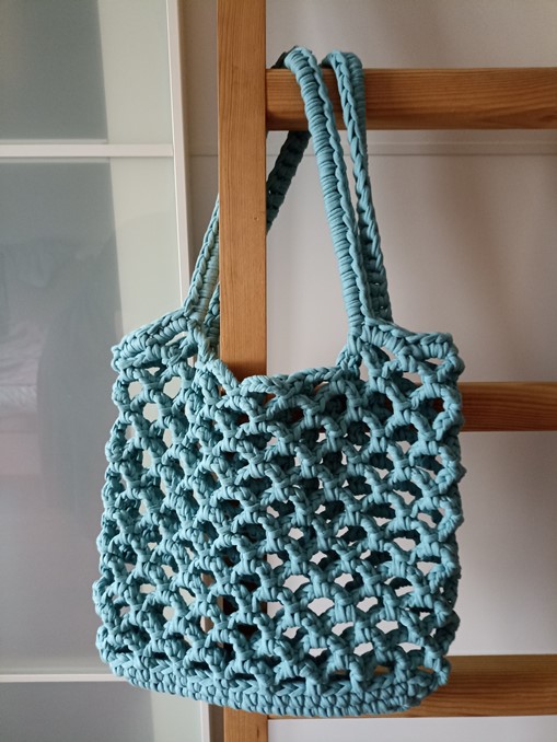 Авоська (шопер) из трикотажной пряжи